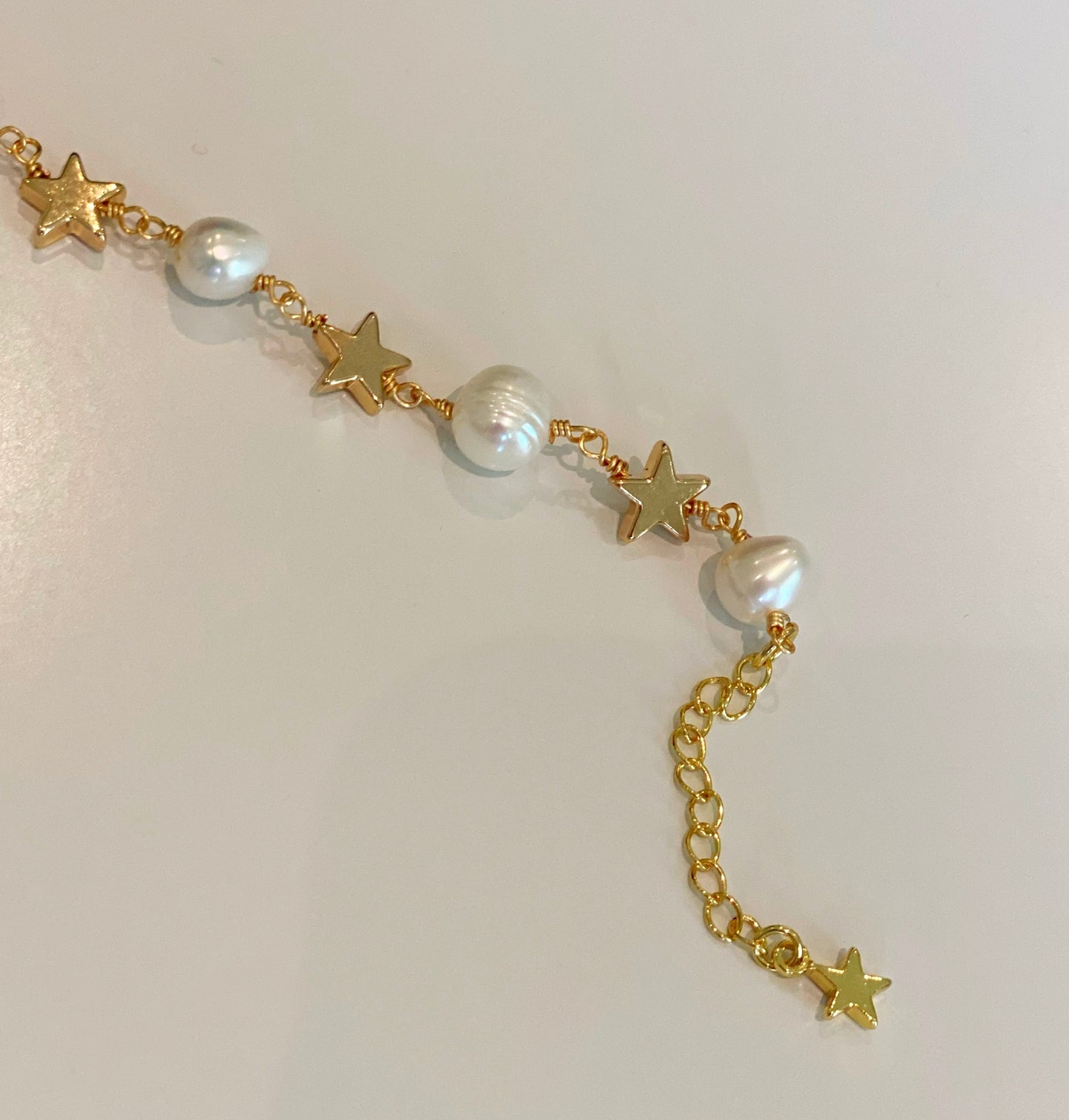 Pearls and Stars Anklet