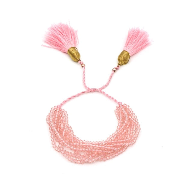 Pink Hearts Miyuki Bracelets Set