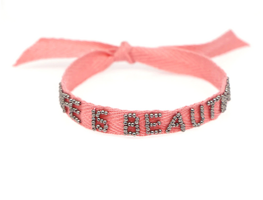 Life is Beautiful Ribbon Bracelet