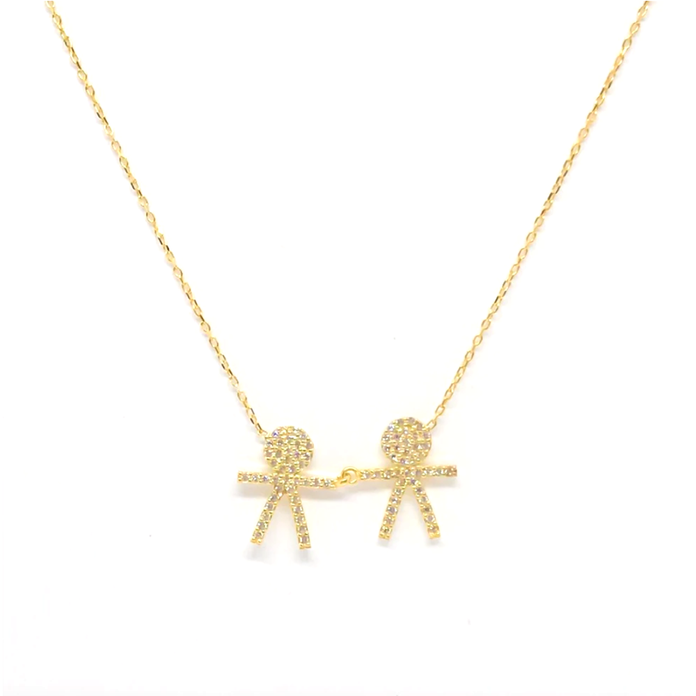Two Boys Necklace