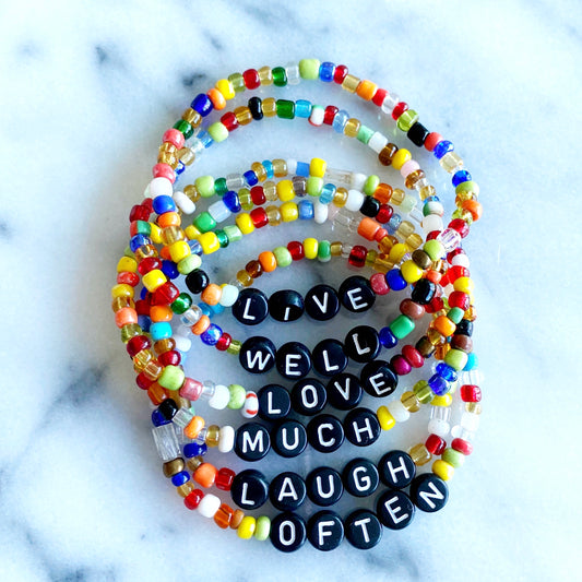 Live Love Laugh Bracelets Set