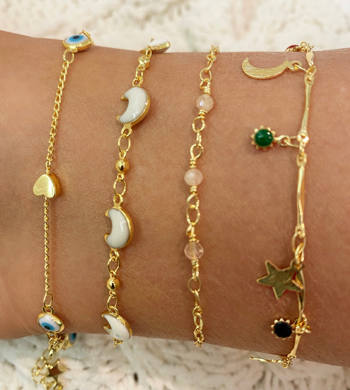 Moroccan Moon Anklet