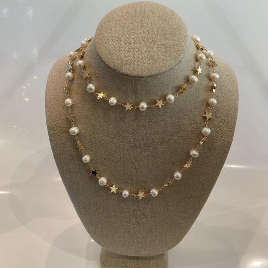 Stars & Pearls Necklace